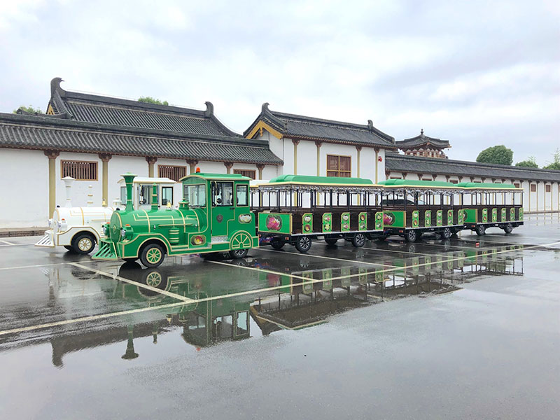 锂电池观光小火车-绿色