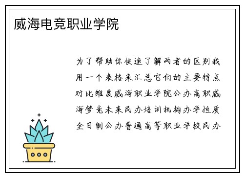 威海电竞职业学院